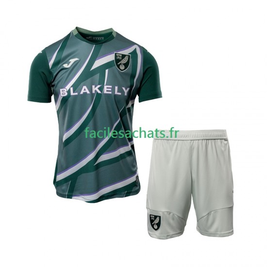 Maillot Norwich City 2025-2026 Extérieur Enfant MC