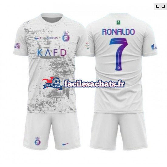 Maillot Al-Nassr Ronaldo 7 2023-2024 3ème Enfant MC