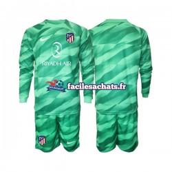 Maillot Atlético Madrid 2023-2024 Gardien Vert Extérieur Enfant ML