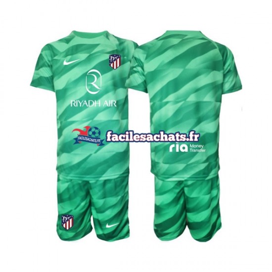 Maillot Atlético Madrid 2023-2024 Gardien Vert Extérieur Enfant MC