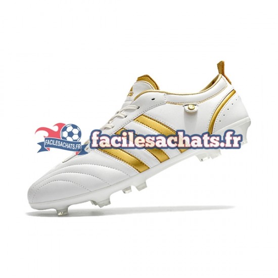 Adidas ADIPURE FG Or Blanc Chaussures de Football