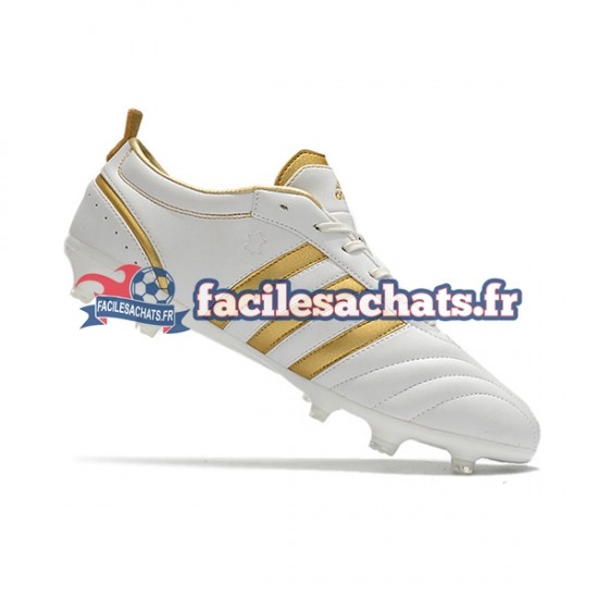 Adidas ADIPURE FG Or Blanc Chaussures de Football