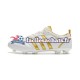 Adidas ADIPURE FG Or Blanc Chaussures de Football