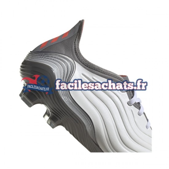 Adidas COPA SENSE.1 FG White Gnist Rouge Gris Blanc Chaussures de Football