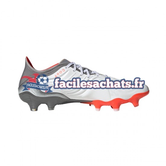 Adidas COPA SENSE.1 FG White Gnist Rouge Gris Blanc Chaussures de Football