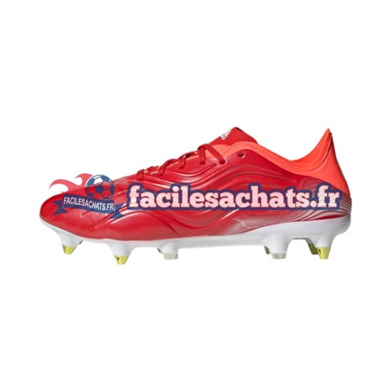 Adidas COPA SENSE.1 SG Meteorite Rouge Blanc Chaussures de Football
