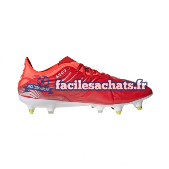 Adidas COPA SENSE.1 SG Meteorite Rouge Blanc Chaussures de Football