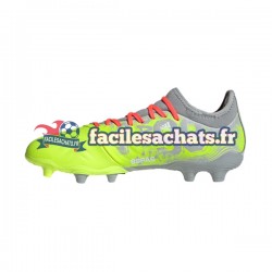Adidas COPA SENSE.3 FG NumbersUp Rouge Gris Jaune Chaussures de Football
