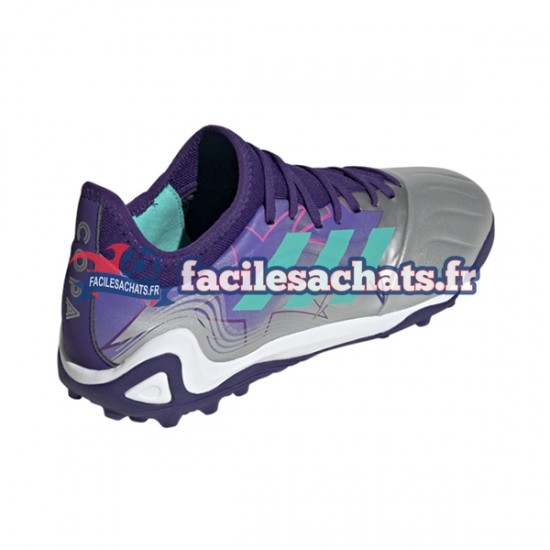 Adidas COPA SENSE.3 TF Champions Code Violet Blanc Chaussures de Football