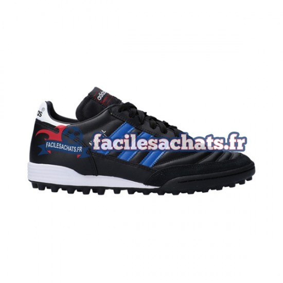 Adidas Classic Mundial Team TF Blue Stripes Noir Chaussures de Football