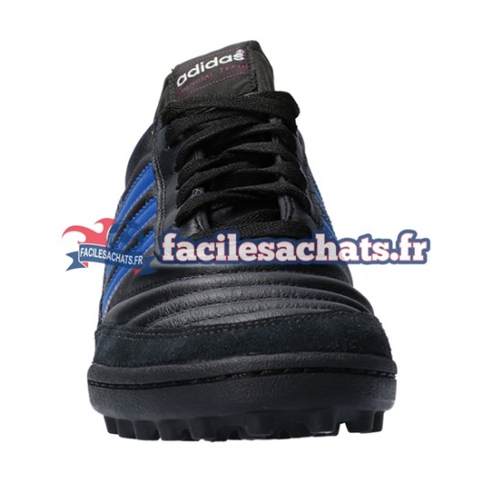 Adidas Classic Mundial Team TF Blue Stripes Noir Chaussures de Football