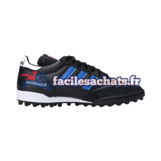 Adidas Classic Mundial Team TF Blue Stripes Noir Chaussures de Football