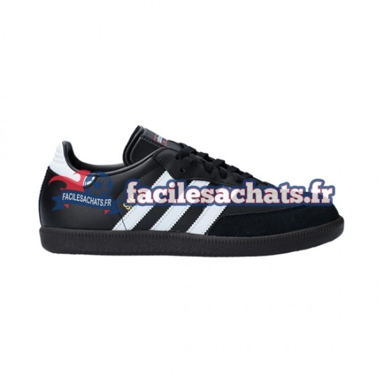 Adidas Classic Samba Hallenschuh Leder Blanc Noir Chaussures de Football