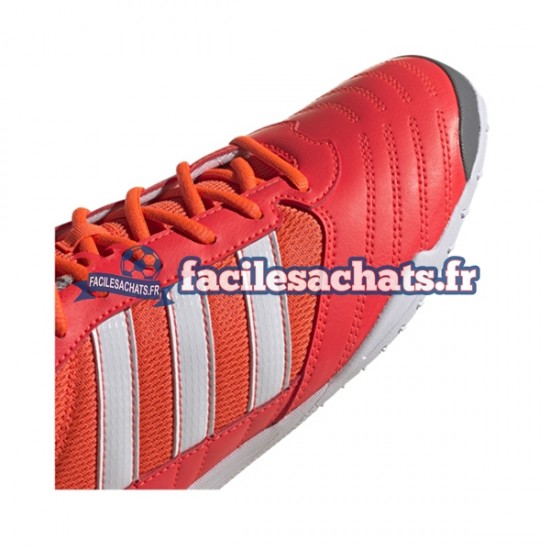 Adidas Classic Super Sala IN Halle White Rouge Chaussures de Football