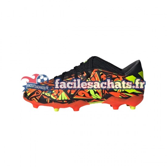 Adidas Nemeziz Messi.3 FG J Orange Jaune Noir Chaussures de Football