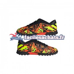 Adidas Nemeziz Messi.3 TF Orange Jaune Noir Chaussures de Football