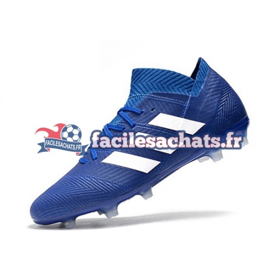 Adidas Nemeziz8.1 FG Bleu Blanc Chaussures de Football