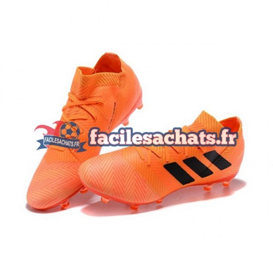 Adidas Nemeziz8.1 FG Orange Noir Chaussures de Football