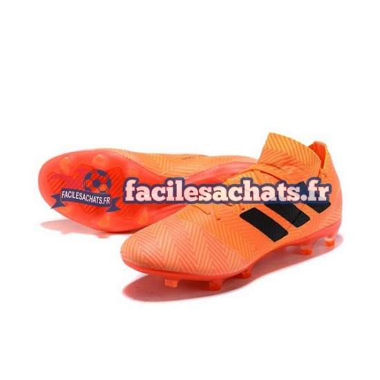 Adidas Nemeziz8.1 FG Orange Noir Chaussures de Football