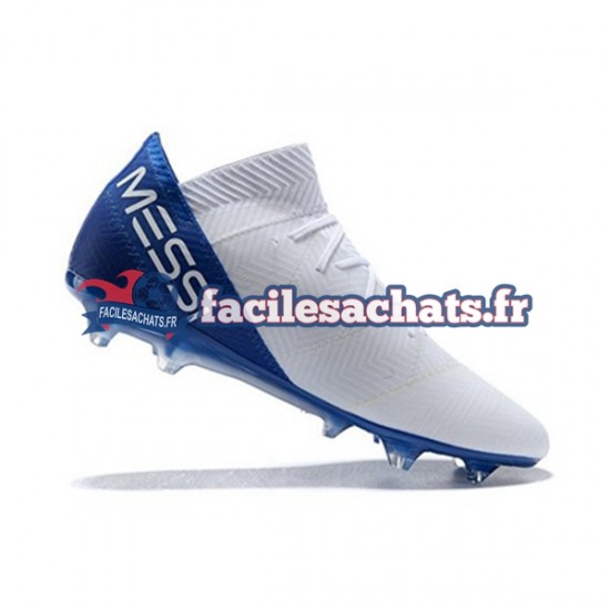 Adidas Nemeziz8.1 FG Bleu Blanc Chaussures de Football