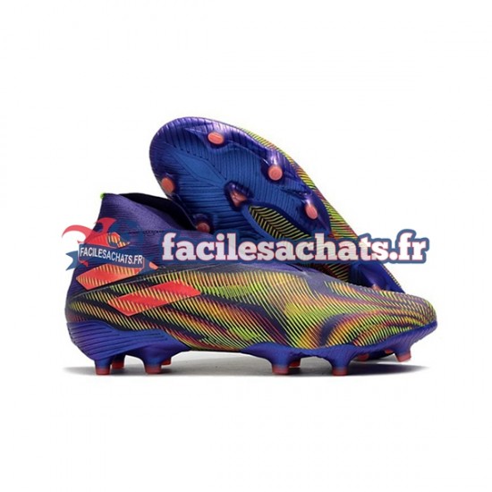 Adidas Nemeziz9 FG Violet Rose Vert Chaussures de Football