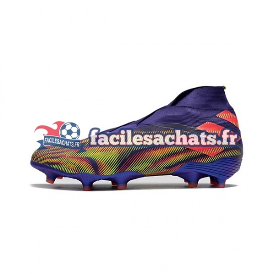Adidas Nemeziz9 FG Violet Rose Vert Chaussures de Football