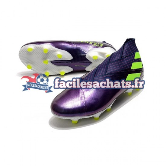 Adidas Nemeziz9 FG Violet Jaune Chaussures de Football