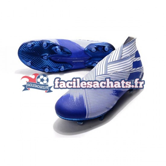 Adidas Nemeziz9 FG Bleu Blanc Chaussures de Football