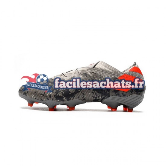 Adidas Nemeziz9.1 FG Gris Orange Blanc Chaussures de Football