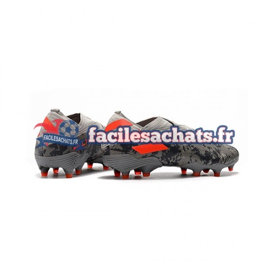 Adidas Nemeziz9.1 FG Gris Orange Blanc Chaussures de Football