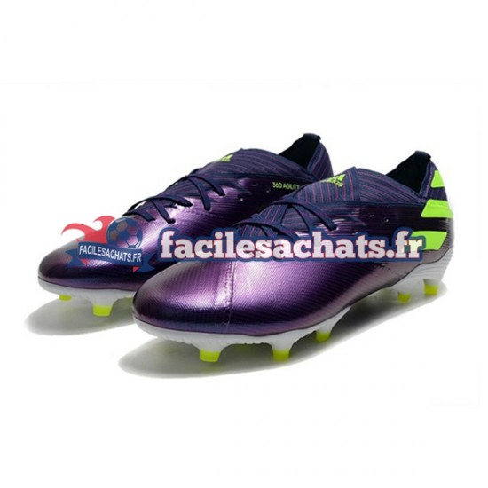 Adidas Nemeziz9.1 FG Violet Vert Chaussures de Football