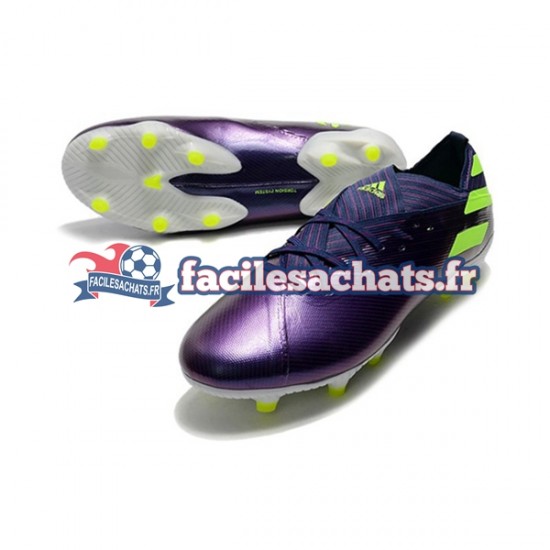 Adidas Nemeziz9.1 FG Violet Vert Chaussures de Football