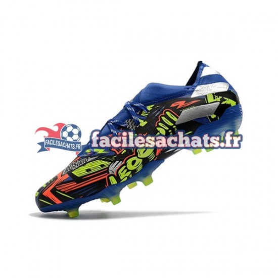 Adidas Nemeziz9.1 FG The Journey Bleu Jaune Blanc Chaussures de Football