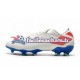 Adidas Nemeziz9.1 FG Rouge Bleu Blanc Chaussures de Football