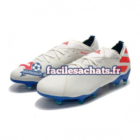 Adidas Nemeziz9.1 FG Rouge Bleu Blanc Chaussures de Football