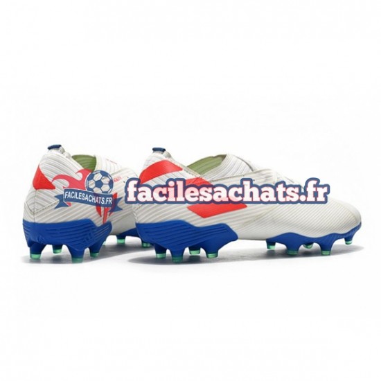 Adidas Nemeziz9.1 FG Rouge Bleu Blanc Chaussures de Football