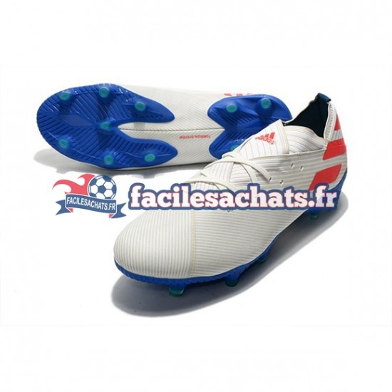 Adidas Nemeziz9.1 FG Rouge Bleu Blanc Chaussures de Football