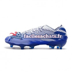 Adidas Nemeziz9.1 FG Bleu Blanc Chaussures de Football