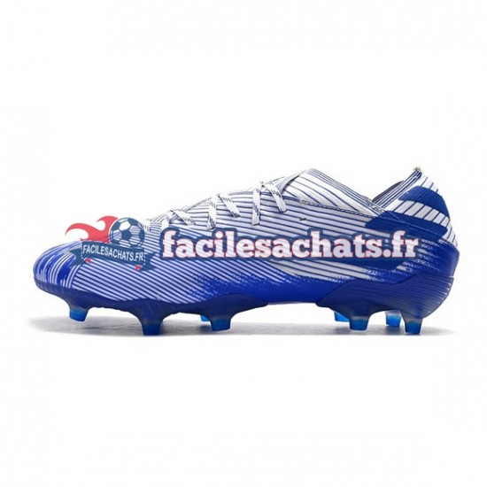 Adidas Nemeziz9.1 FG Bleu Blanc Chaussures de Football