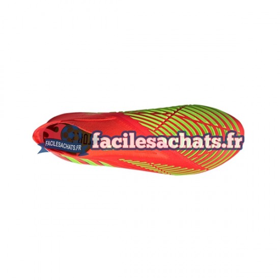 Adidas Predator EDGE AG Game Data Rouge Vert Chaussures de Football