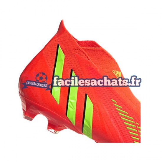 Adidas Predator EDGE AG Game Data Rouge Vert Chaussures de Football