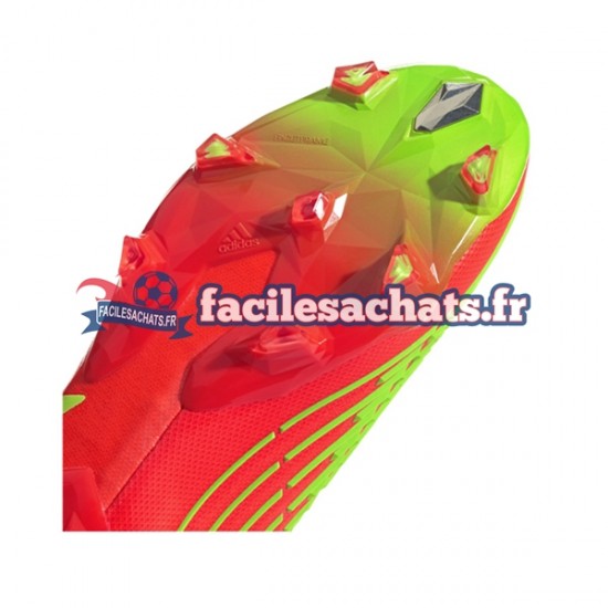 Adidas Predator EDGE FG Game Data Rouge Vert Chaussures de Football