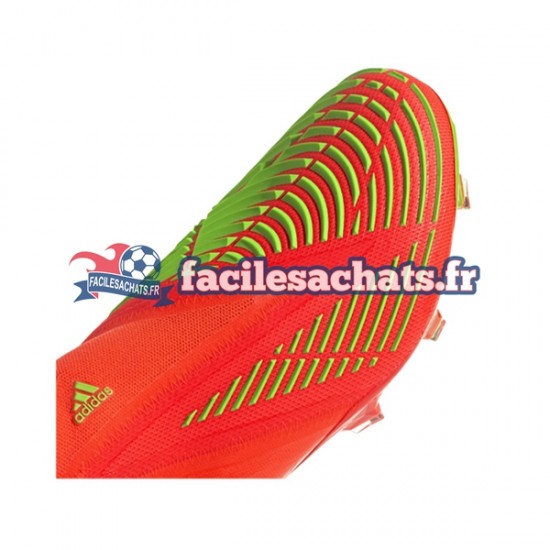 Adidas Predator EDGE FG Game Data Rouge Vert Chaussures de Football