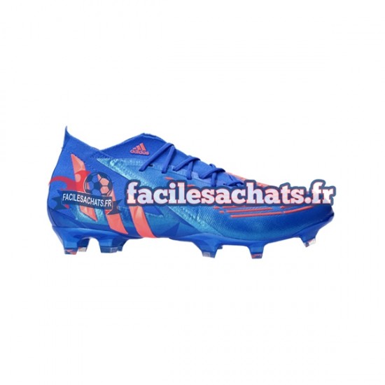 Adidas Predator EDGE.1 FG Sapphire Edge Rouge Bleu Chaussures de Football