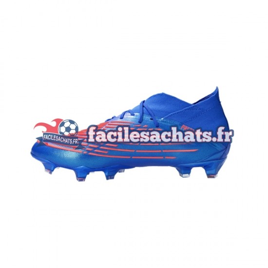 Adidas Predator EDGE.1 FG Sapphire Edge Rouge Bleu Chaussures de Football