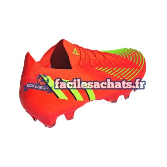 Adidas Predator EDGE.1 L AG Game Data Rouge Vert Chaussures de Football