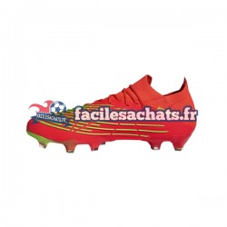 Adidas Predator EDGE.1 L FG Game Data Rouge Vert Chaussures de Football