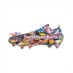 Adidas Predator EDGE.1 L FG Geometric Bleu Jaune Chaussures de Football