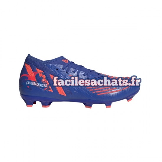 Adidas Predator EDGE.2 FG Sapphire Edge Rouge Bleu Chaussures de Football