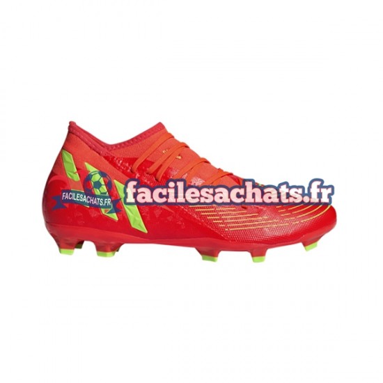 Adidas Predator EDGE.3 FG Game Data Rouge Vert Chaussures de Football